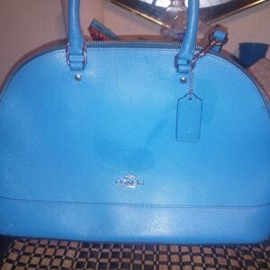 Coach Vibrant Blue Satchel Bag